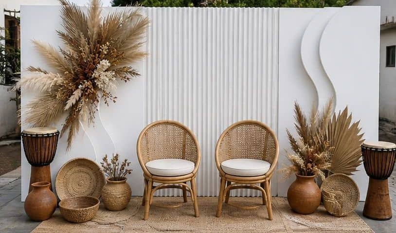 Rustic décor and planning concept